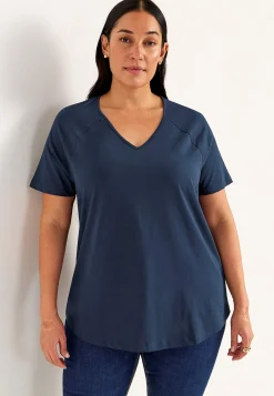 Jerseytop med raglanærme Alex 2-pack | Cellbes