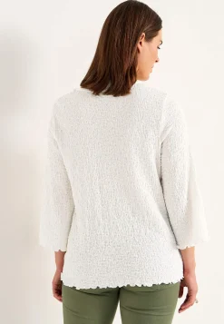 Jerseytop med struktur