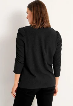 Jerseytop med struktur