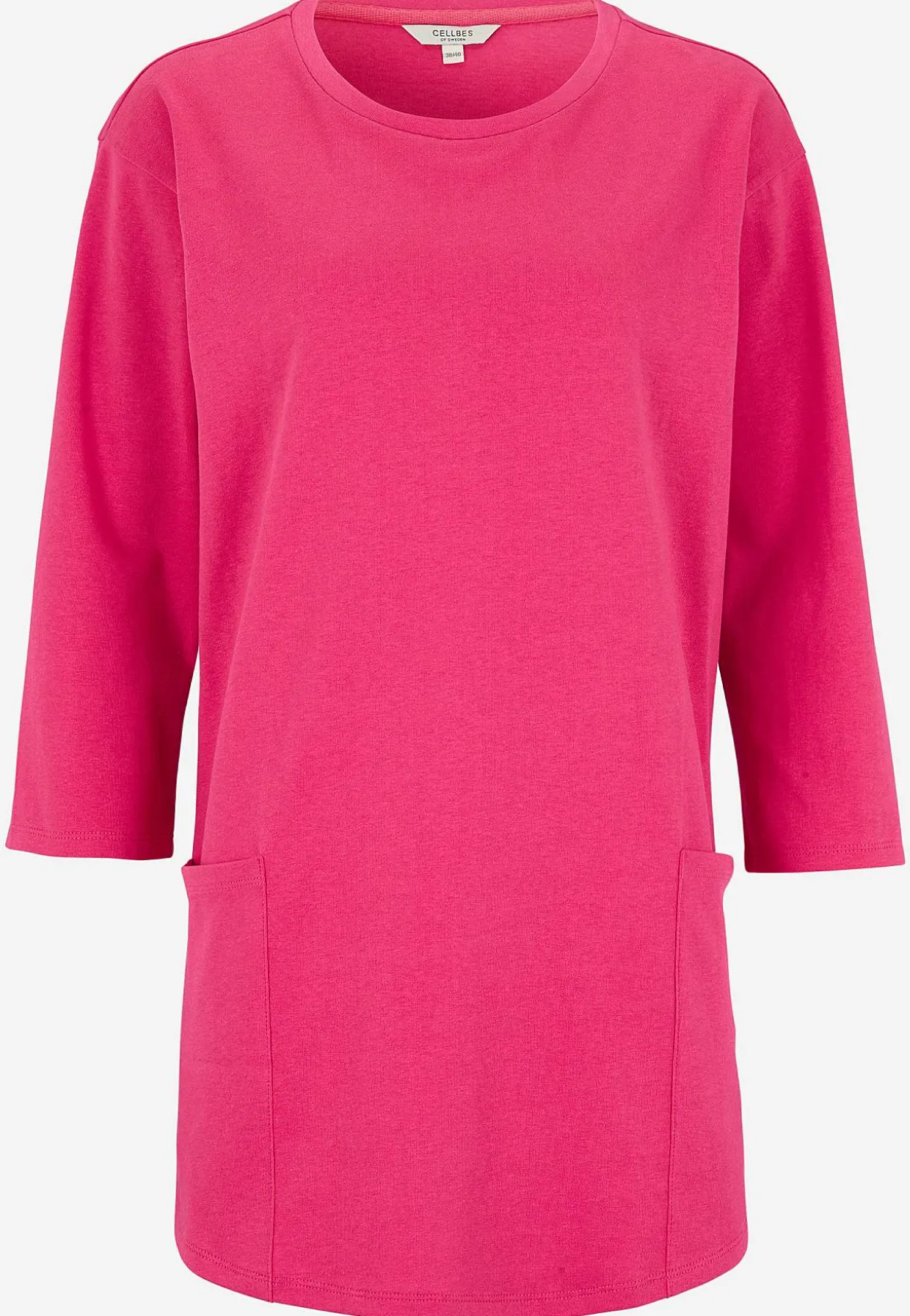 Jerseytunika i økologisk bomuld med lommer