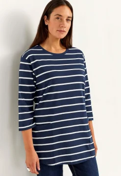 Jerseytunika i økologisk bomuld med lommer