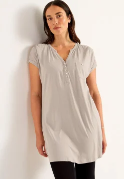 Jerseytunika i modalmiks med metalknapper | Cellbes