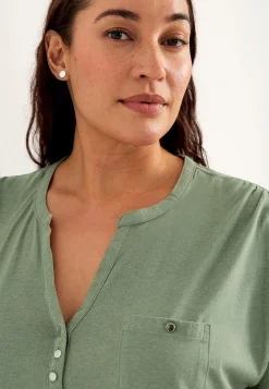 Jerseytunika i modalmiks med metalknapper | Cellbes