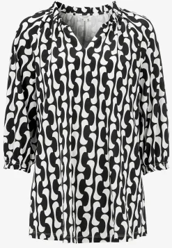 Jerseytunika med 3/4 lange ærmer