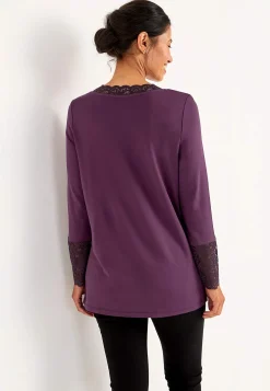 Jerseytunika med blondedetaljer | Cellbes