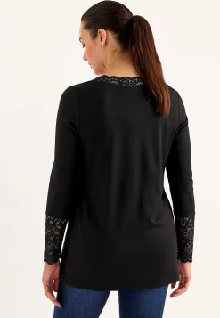 Jerseytunika med blondedetaljer | Cellbes