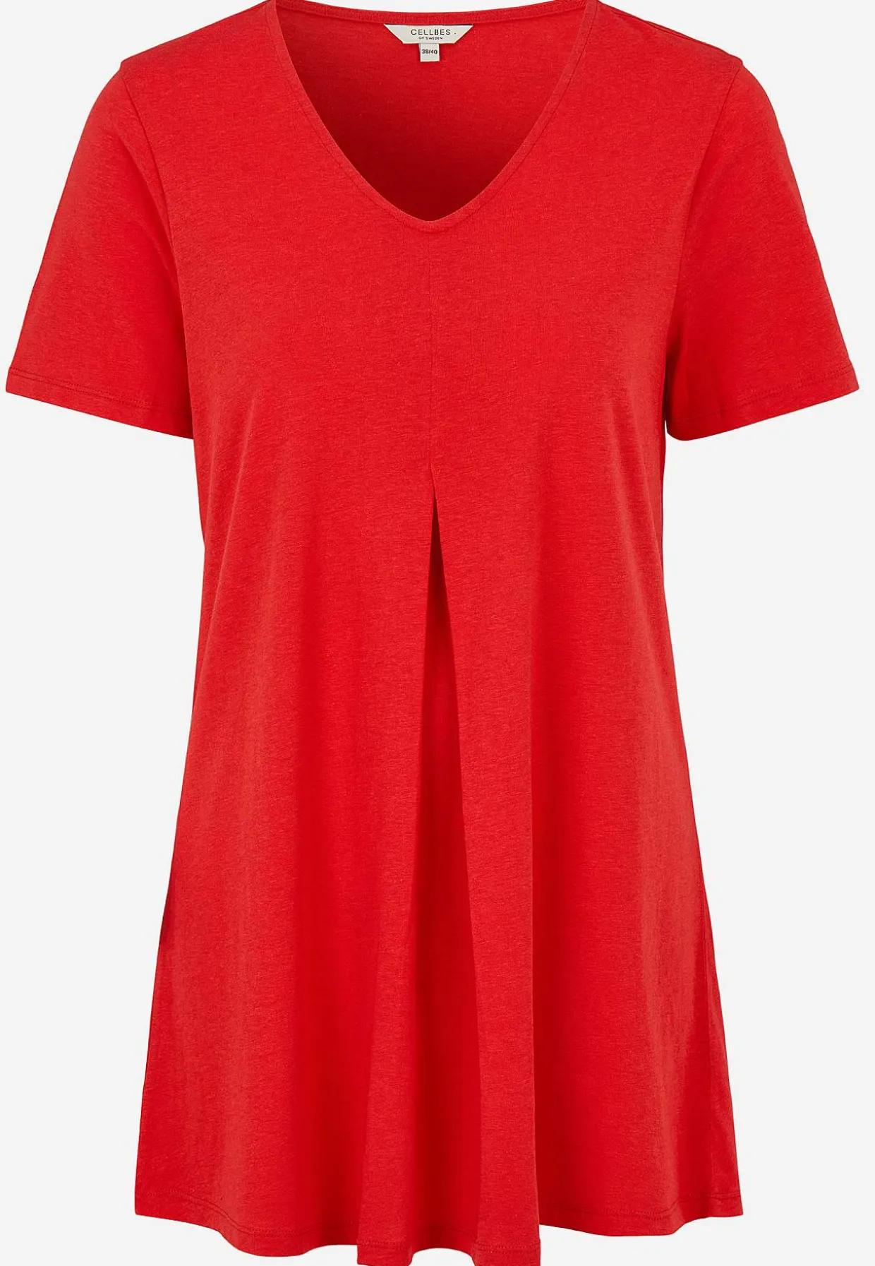 Jerseytunika med flatterende læg