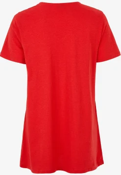 Jerseytunika med flatterende læg