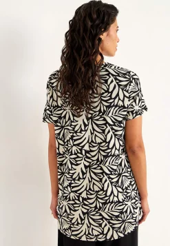 Jerseytunika med flatterende læg