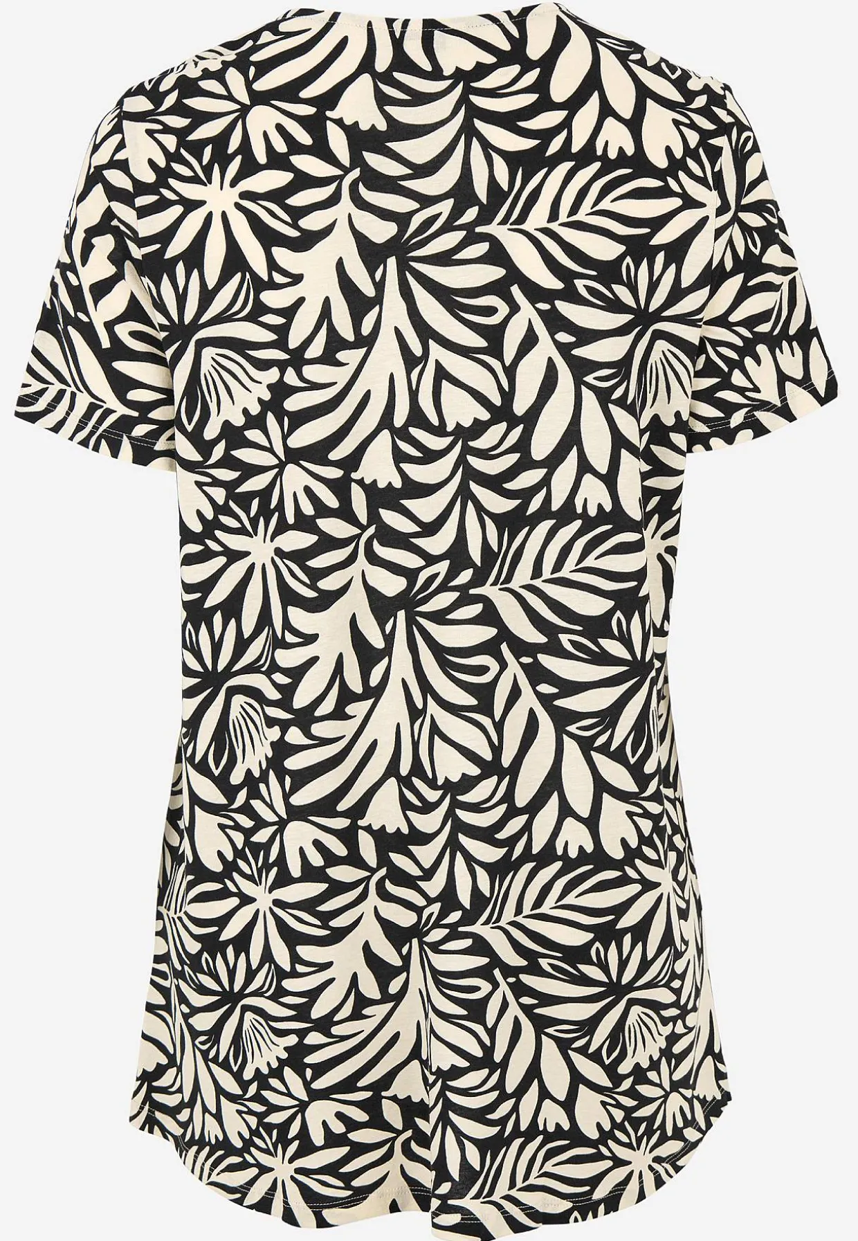 Jerseytunika med flatterende læg