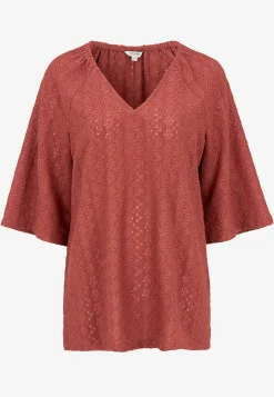 Jerseytunika med hulbroderi