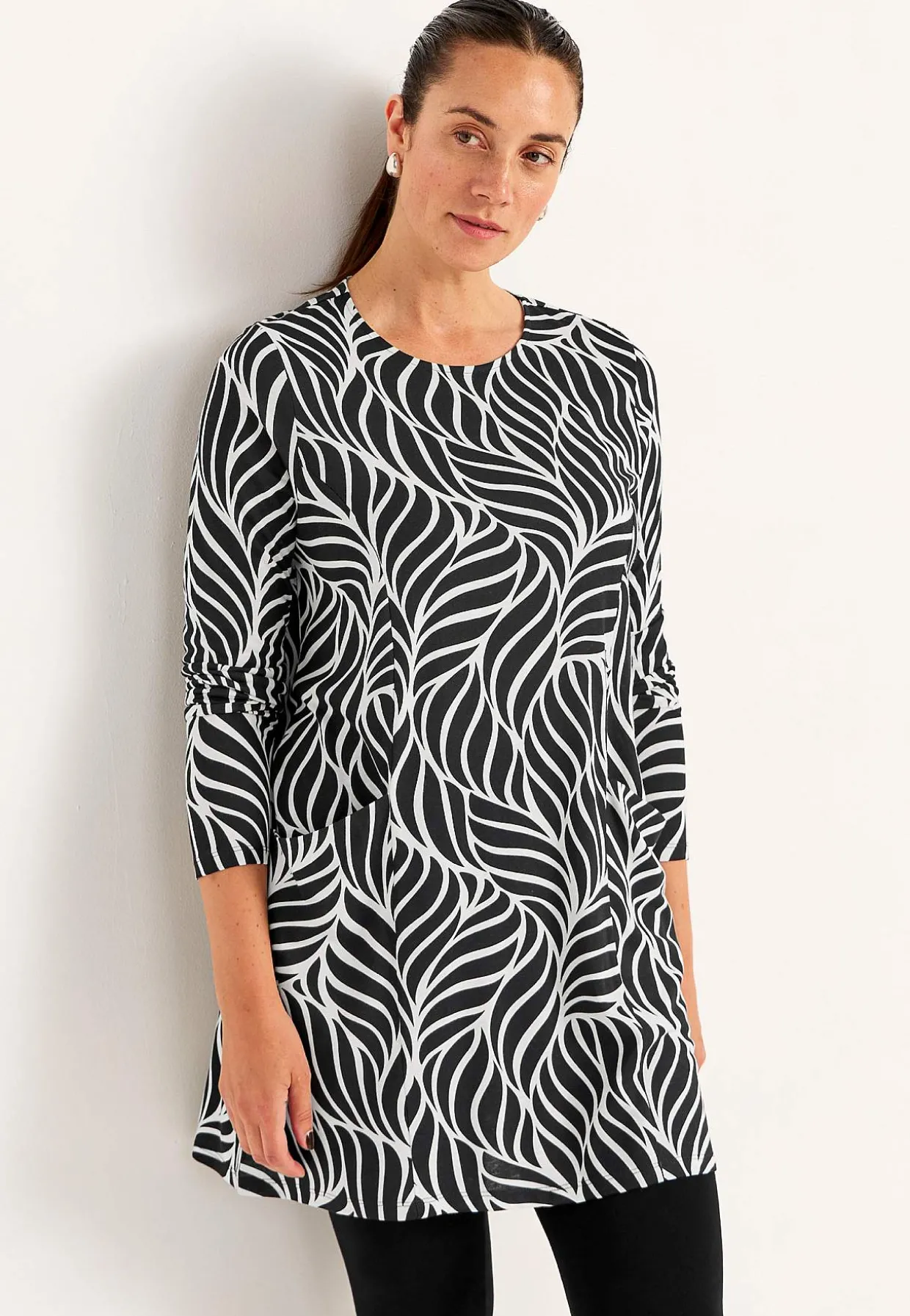 Jerseytunika med lommer