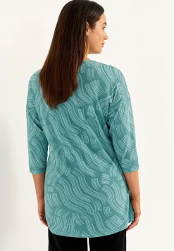 Jerseytunika med rynkedetalje