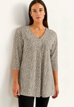 Jerseytunika med rynkedetalje