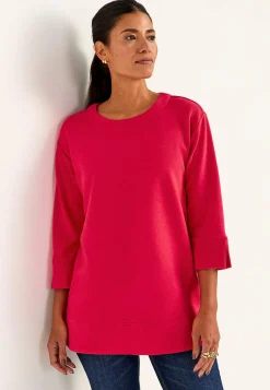 Jerseytunika med slidser