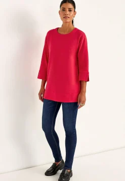 Jerseytunika med slidser