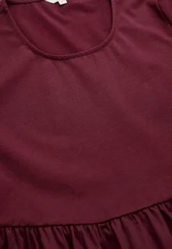 Kjole i poplin og jersey