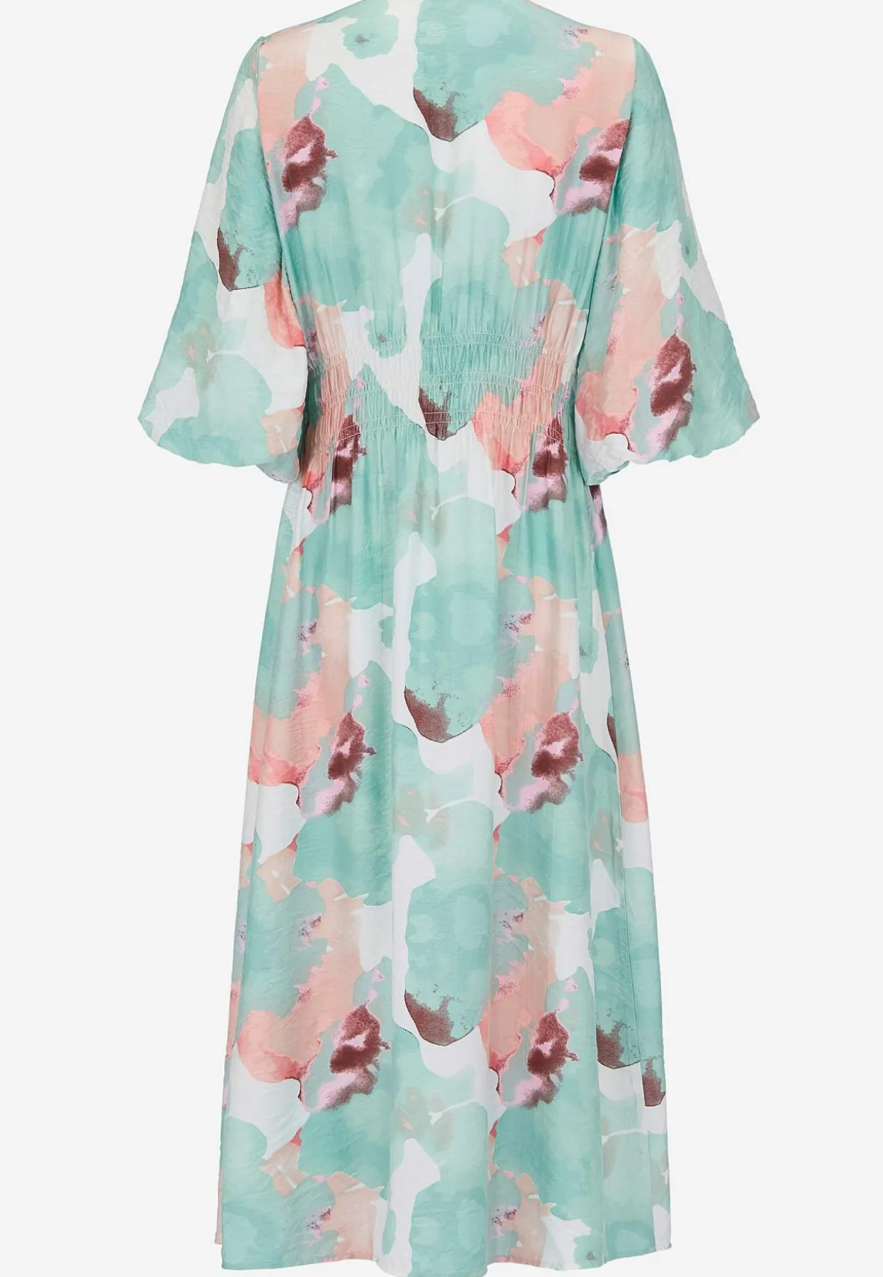 Kjole med foret pufærmer