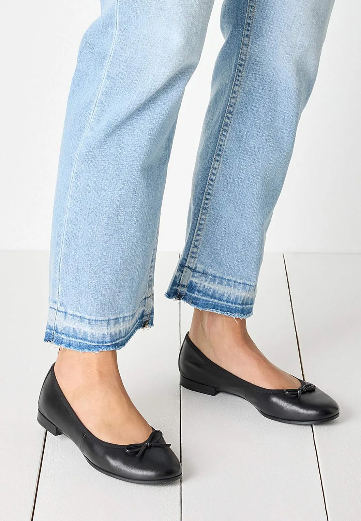 Klassisk ballerinasko i læder | Cellbes