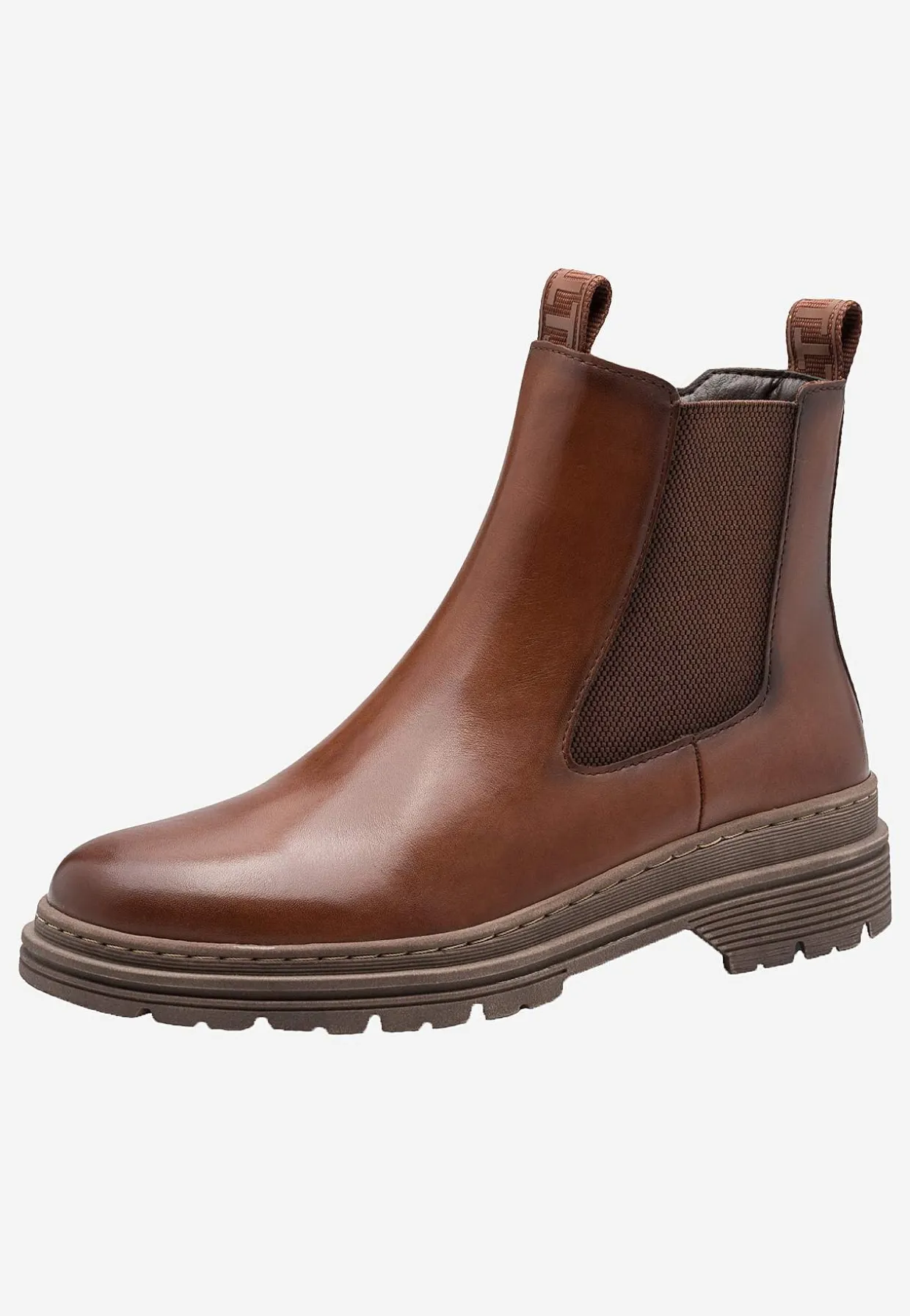 Klassisk skindstøvle med lynlås