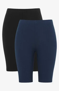Komfortable cykelshorts i økologisk bomuld 2-pack