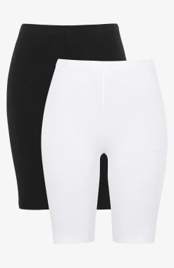 Komfortable cykelshorts i økologisk bomuld 2-pack | Cellbes