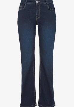 Komfortable stretchjeans med lige ben