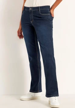 Komfortable stretchjeans med lige ben