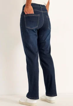 Komfortable stretchjeans med lige ben