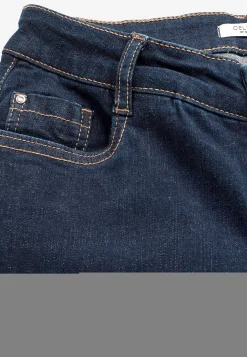 Komfortable stretchjeans med lige ben