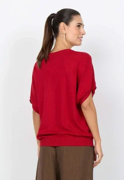 Kortærmet fintstrikket trøje | Cellbes