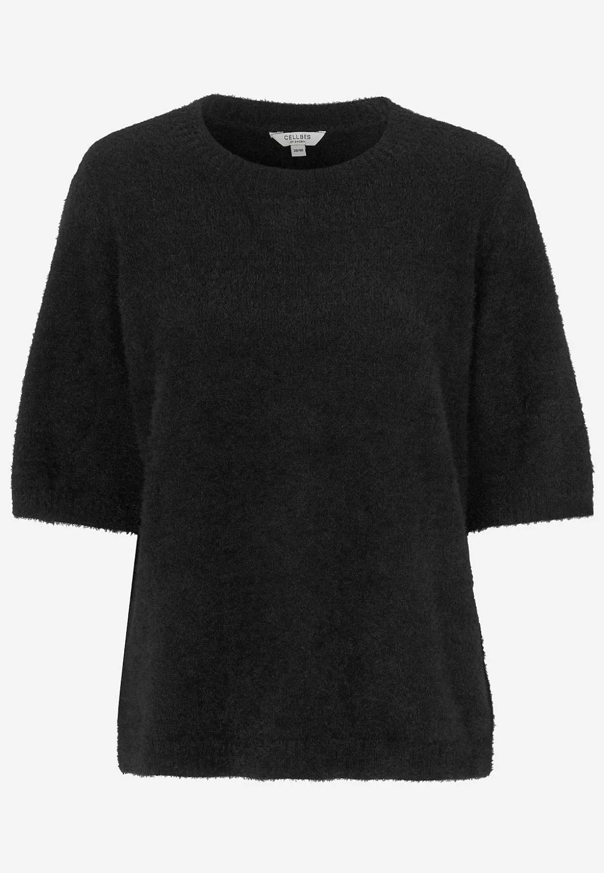 Kortærmet strikket trøje