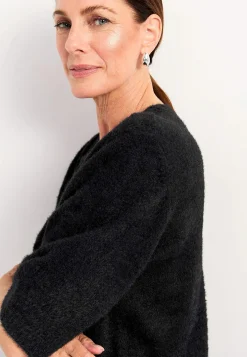 Kortærmet strikket trøje