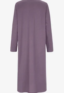 Lang natkjole med blondekant