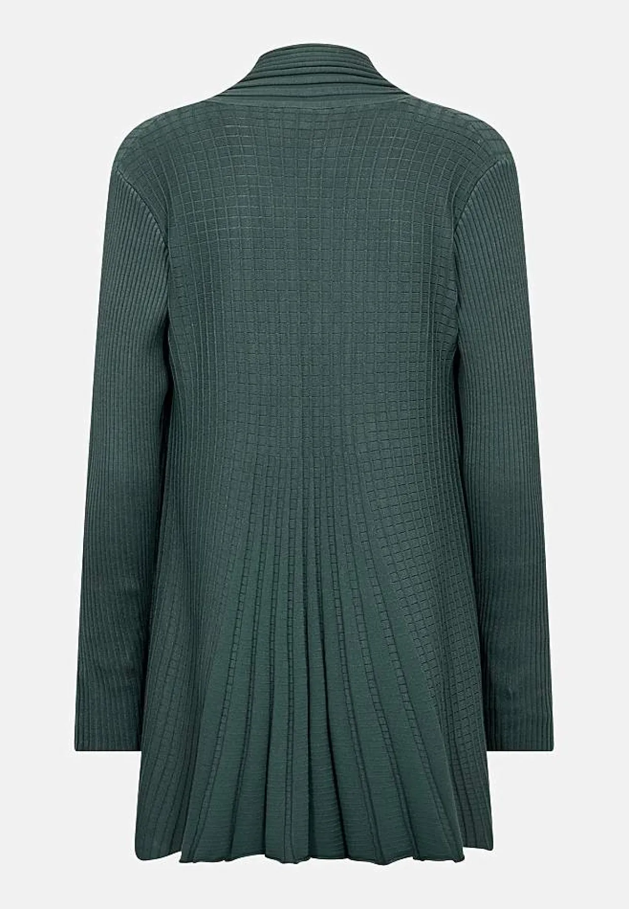 Lang, ribbet cardigan