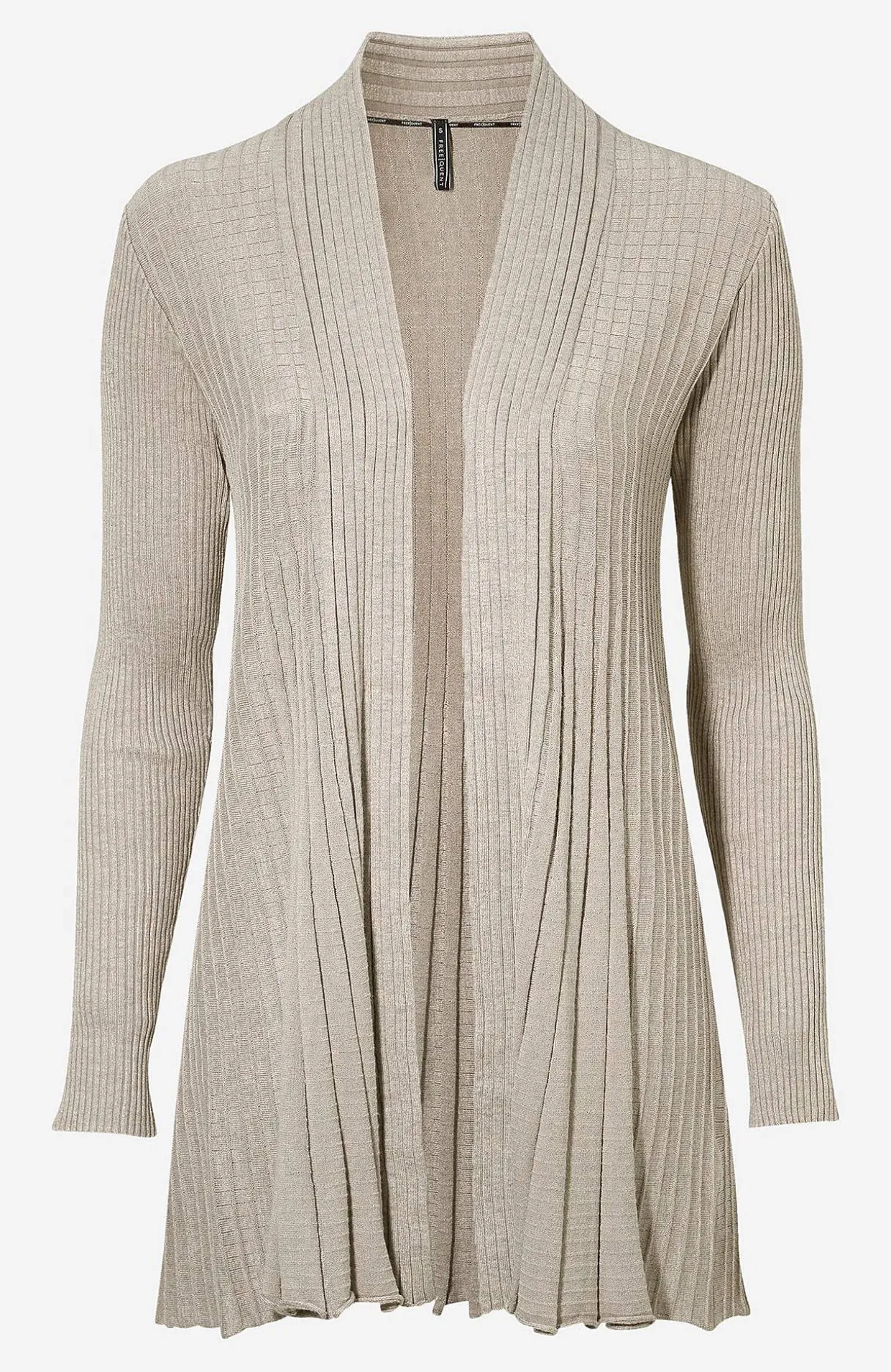 Lang, ribbet cardigan