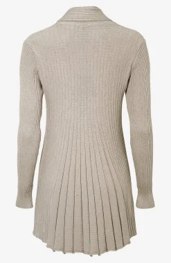 Lang, ribbet cardigan