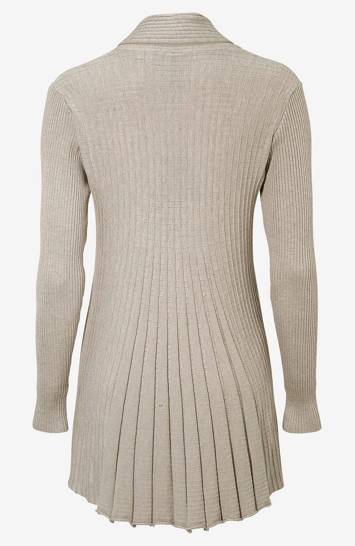 Lang, ribbet cardigan