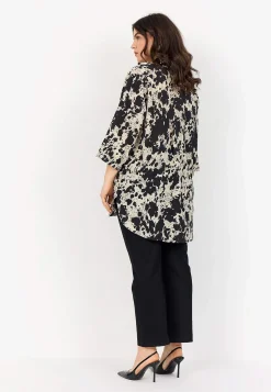 Lang skjorte med crepe kvalitet | Cellbes