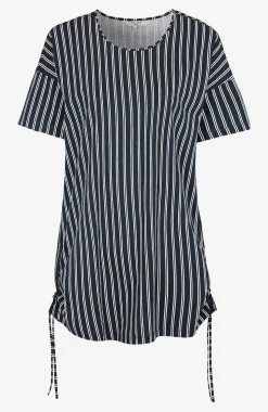 Lang top med træksnøre i siderne 2-pack