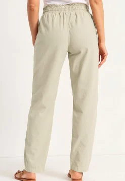 Lange bukser i vasket bomuld