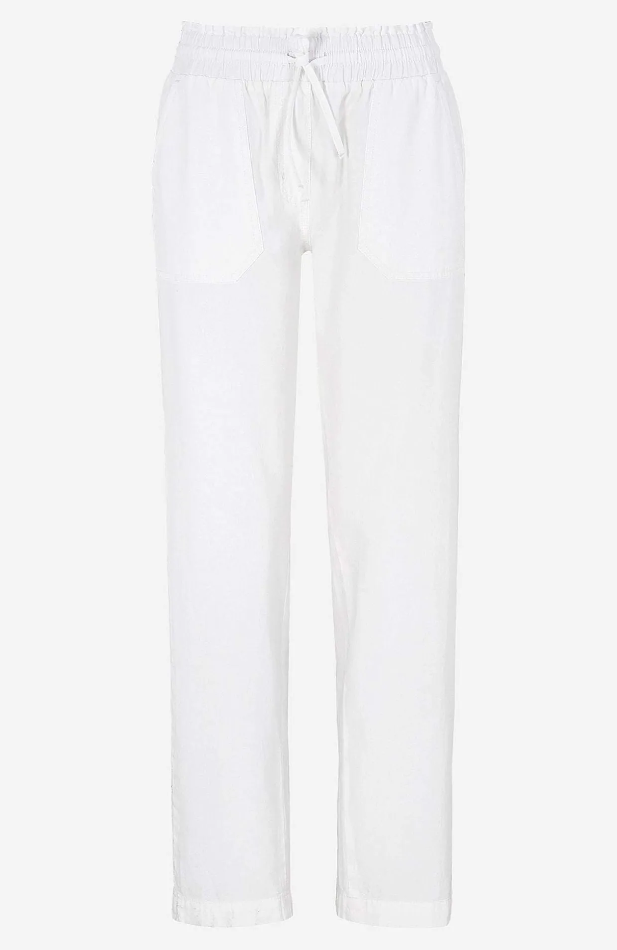 Lange bukser i vasket bomuld