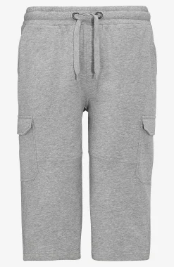 Lange sweatshirt-shorts med cargolommer