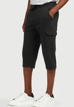 Lange sweatshirt-shorts med cargolommer