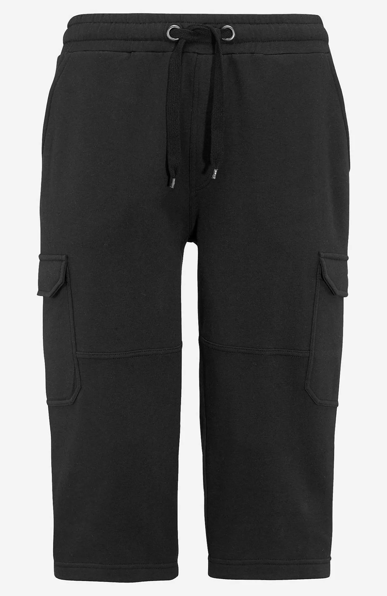 Lange sweatshirt-shorts med cargolommer