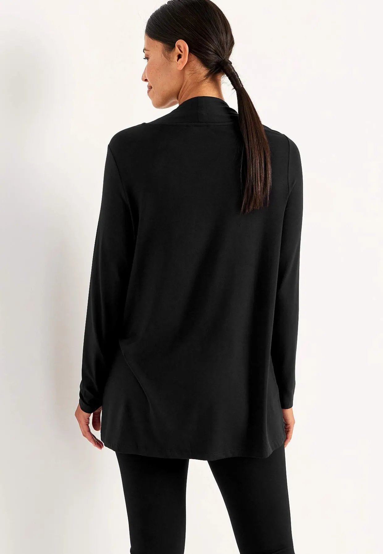 Langærmet 2-i-1-top med pailleter