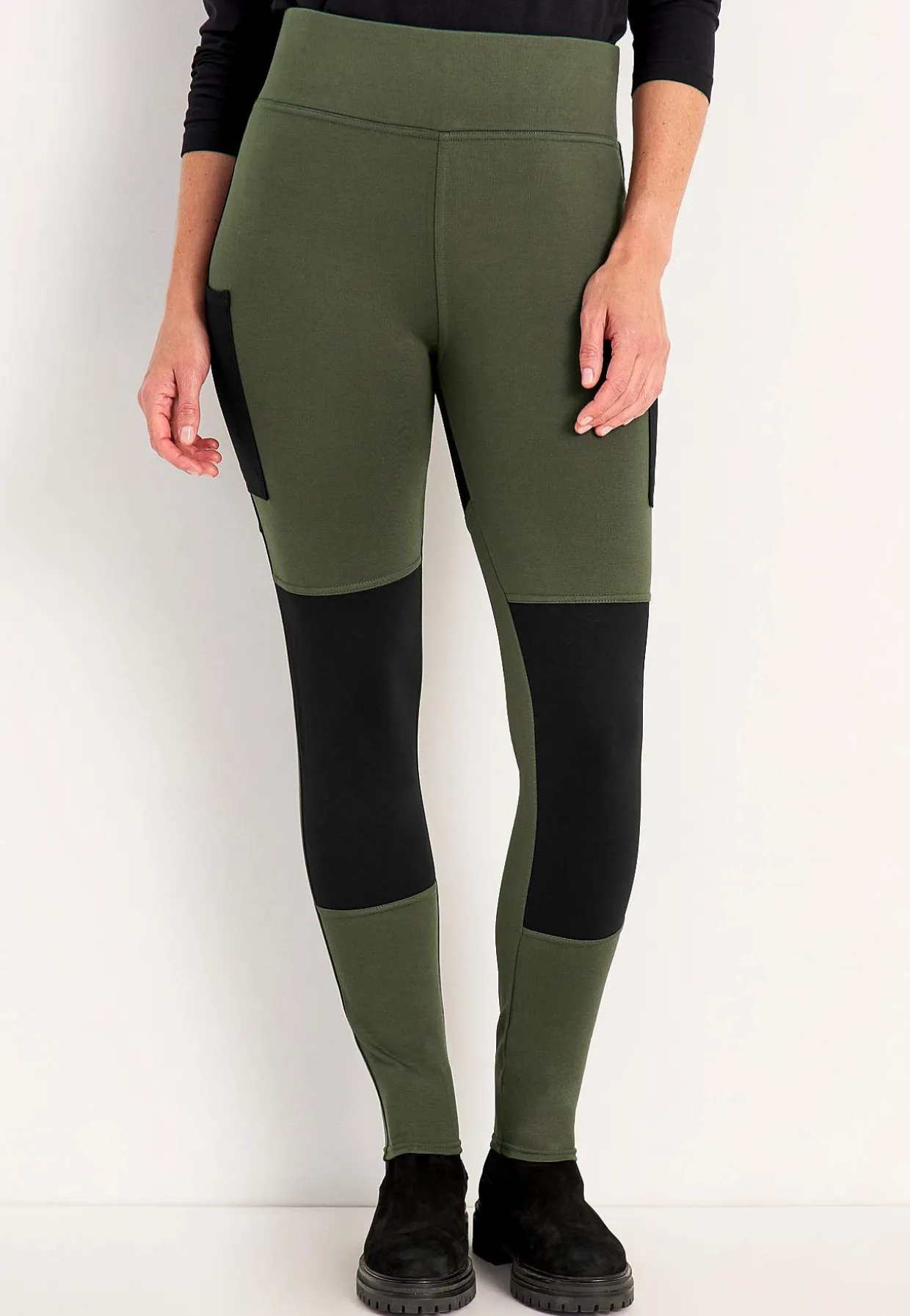 Leggings med sidelommer