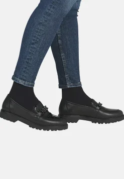 Loafer med sort metallukning