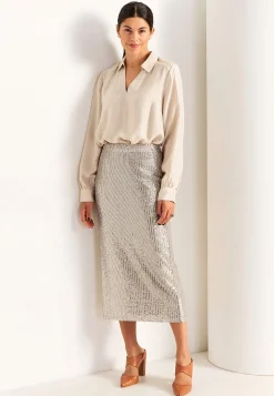 Luksuriøs pailletnederdel