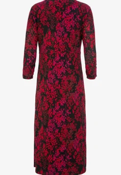 Midikjole med et blomstermønster